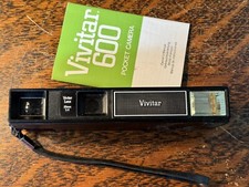 VINTAGE - 1970s Vivitar 602 Pocket Camera - Point Shoot Uses 110 Film Untested