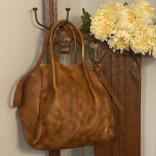Old Trend Genuine Leather Tote Bag W/coin Pouch & Dust Bag Modern Vintage