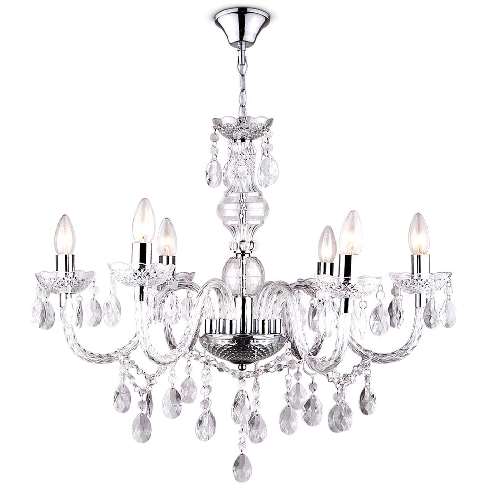 Coprire Appesa Lampada Lampadario Cristallo Pendente Hall Eingangshallen Luce - Immagine 2 di 4