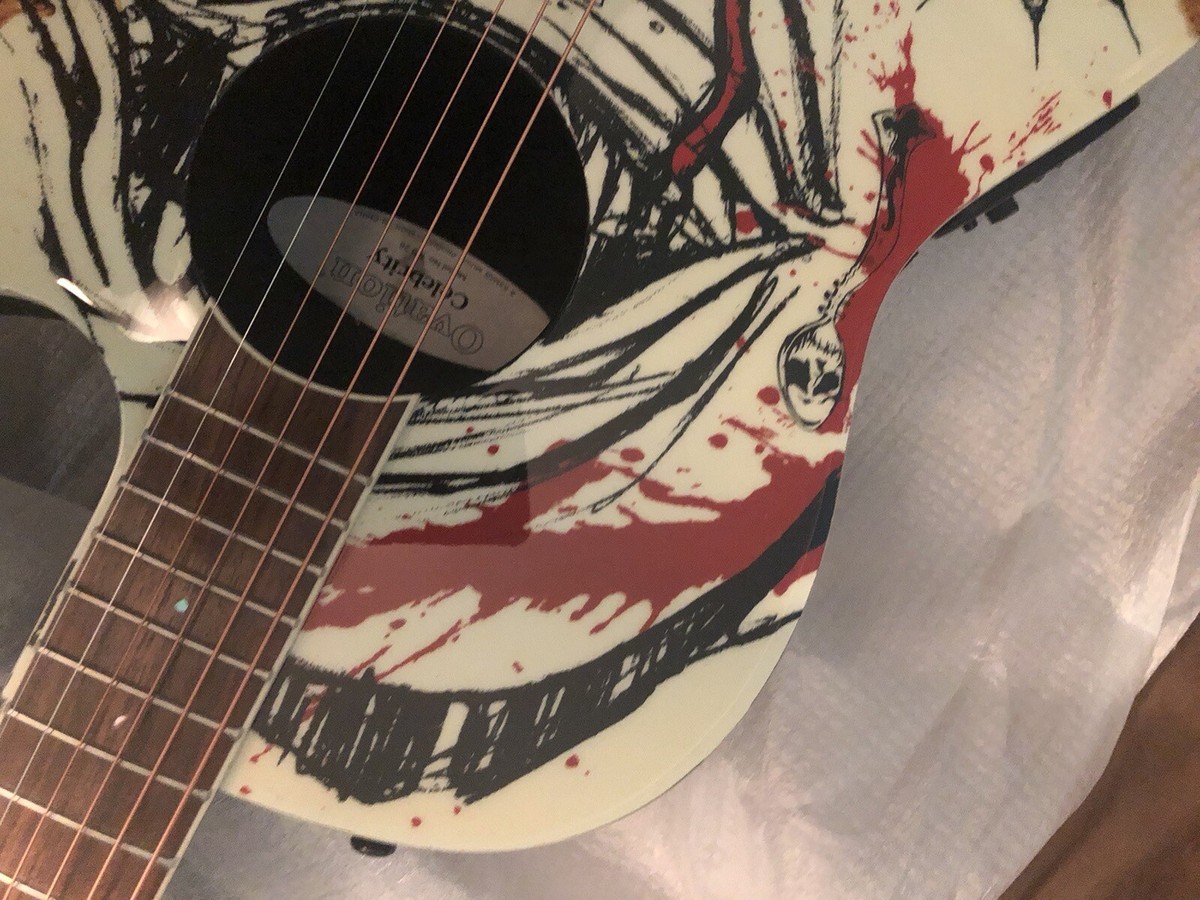 MOTLEY CRUE NIKKI SIXX HEROIN DIARIES OVATION GUITAR NEW NEVER