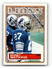1983 Topps Rookie RC #73 Bobby Watkins Detroit Lions Football Card