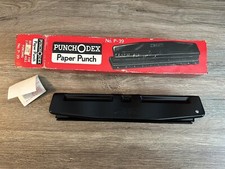 Vintage Punch-O-Dex No. P-39 Rolodex 3-Hole Punch with Measurer USA