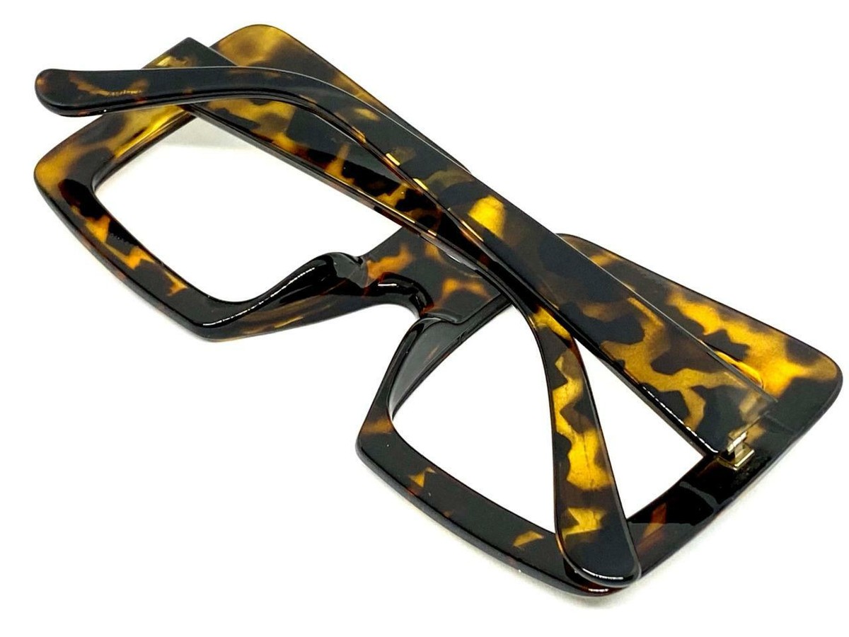 Montatura Occhiali Vista SPEXX 6027 Oversize Leopardato - Solo Fronte, Senza Lenti