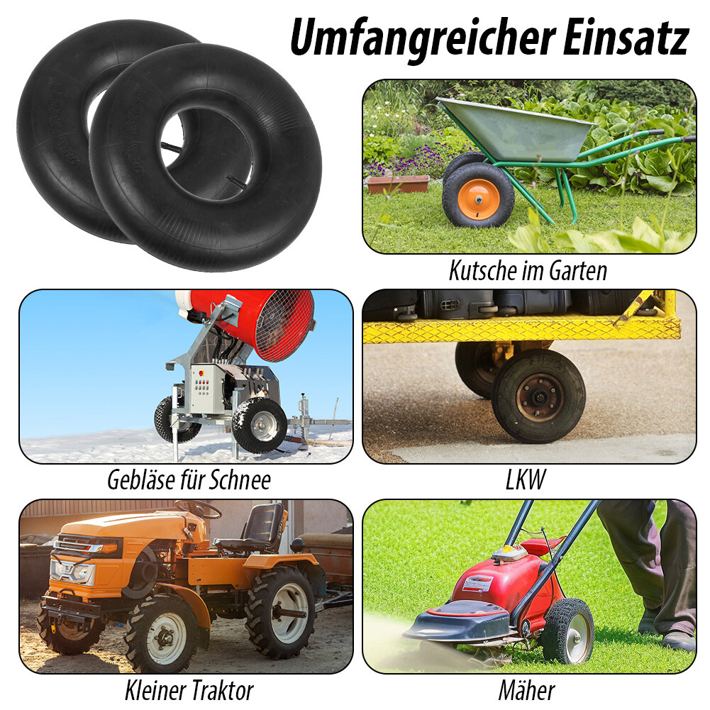 Rasentraktor Ersatzschlauch 2x Schläuche 15x6.00-6 Mit Geradem Ventil Für Aufsitzmäher & Rasentraktoren Pkw Schlauch 15 Zoll