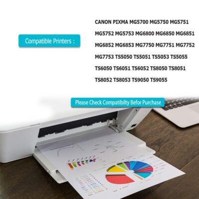 10 Cartucce D'inchiostro (5 Set) Per Canon PIXMA MG5750, MG6852 - Foto 10