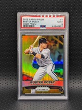 2015 Panini Prizm Buster Posey GOLD REFRACTOR /10 PSA 9 MINT *POP 1* None higher