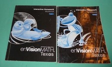 2 EnVision Math Texas Interactive Homework Workbook, Grade 2 Grade 3 Pre Owned