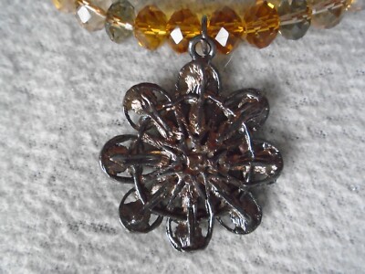 ANCIEN COLLIER &HAUTE couture" signé numéroté antique costume jewelry
