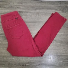 Jag Red Jeans Size 8P Pull On High Rise Skinny 
