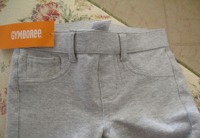 GYMBOREE Girl Gray Pants with Belt Loops NWT - REALLY CUTE SIZE 5