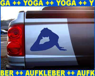 Samunshi Autoaufkleber Yoga Bhujangasana Aufkleber   25 Farben 8 Größen 