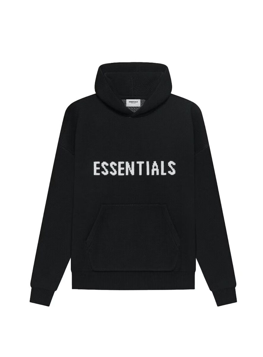 🔥 Size Large - Fear of God Essentials Knit Pullover Hoodie 🔥 Size Large - Fear of God Essentials Knit Pullover Hoodie