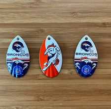 NFL Denver Broncos Football Decorative Fridge Magnets 3 Pack