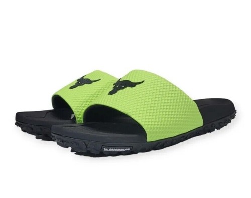 Under Armour Men Project Rock Michelin Fat Tire SZ 14 BLUE Sandals 3025237 NWT - Picture 15 of 24