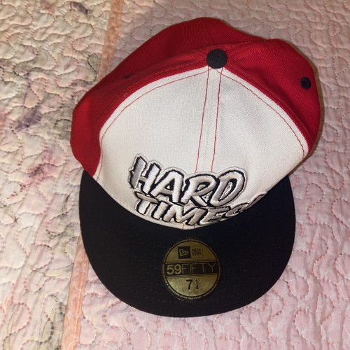 LA Los Angeles Dissizit! DMC DZT Hard Times! New Era Hat Fitted Size 7 1/4 - Picture 3 of 11