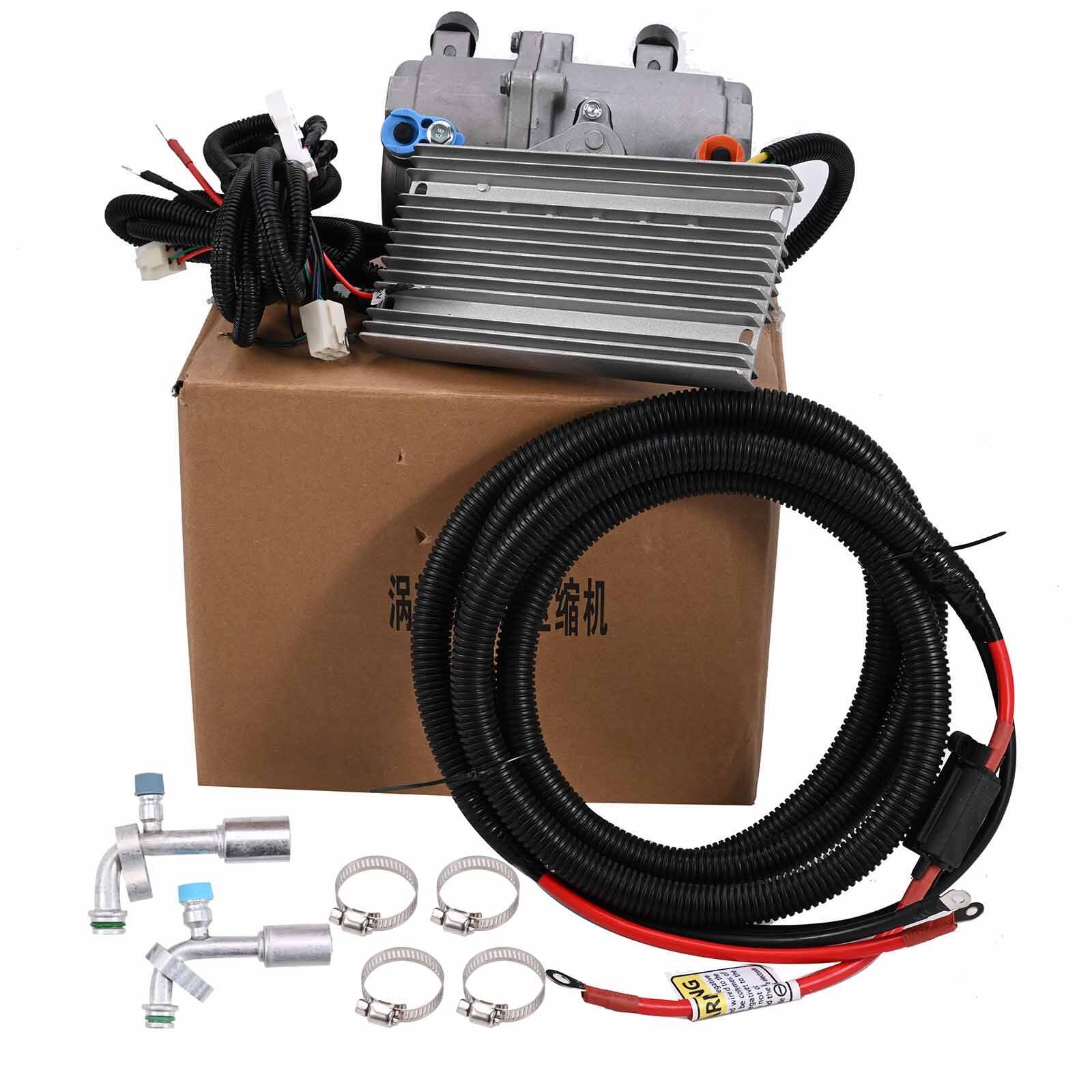 Universal DC 12V Electric Car Air Conditioner Compressor Kit A/C ...
