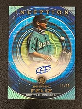 George Feliz 2022 Bowman Inception Auto Blue Parallel /99 Mariners PA-GF