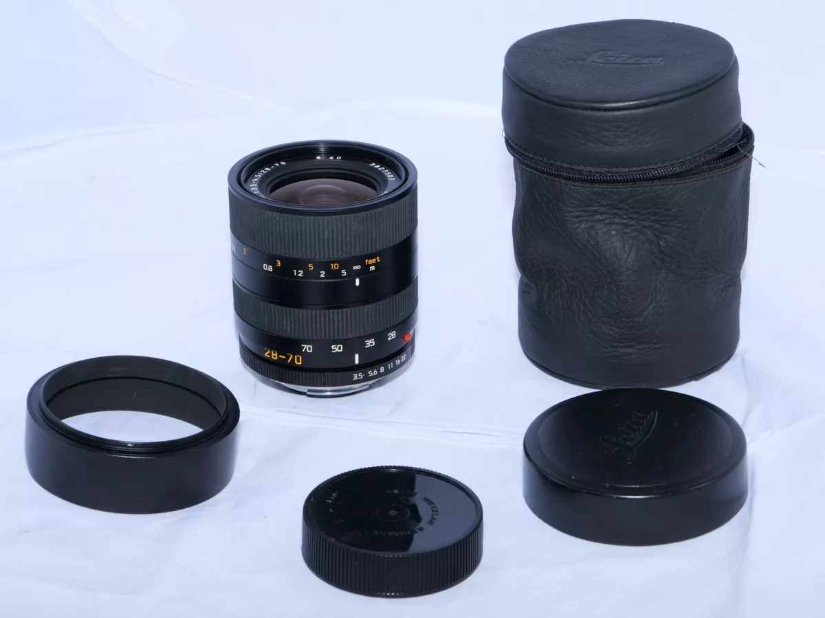 Leica R8 Vario-Elmar-R 28-70mm f3.5-4.5 wide angle zoom lens. Leica R9, R6, R7.