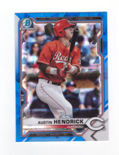 2021 Bowman Chrome Sapphire AUSTIN HENDRICK Blue Refractor Mint Reds