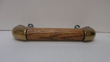 Belwith Hickory Hardware Cabinet Knob 4" Long Natural Oak Brass Pull P455-Oak