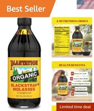 Gourmet Organic Blackstrap Molasses 15 oz: Distinct Flavor  Nutritional Boost