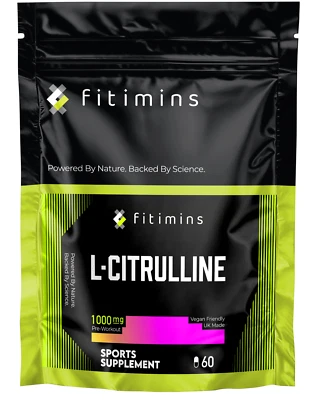 FITIMINS L-Citrulline 1000mg | Amino Acid Sports Performance Supplement | UK Made + Vegan