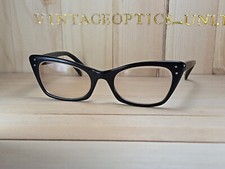 Bausch N Lomb Vintage Harlequin 1960s Era Womens Cat Eye Eyeglasses Frame