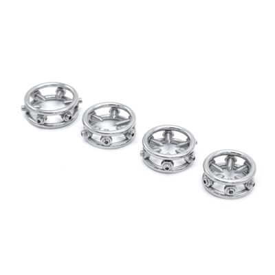 Torture Glans Ring, Eichelring mit 6 nach innen gerichtete einschraubbare Spi...
