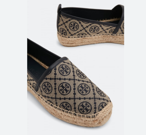 Brandneu TORY BURCH "T" Monogramm Plateau Espadrille Ballerinas Größe 9 - Bild 7 von 7
