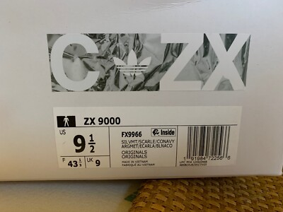 Genuine Adidas Zx 9000, FX9966, Size 9.5, Brand New In Box
