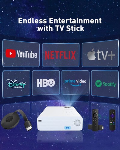 Mini Projector, Portable WiFi Movie Projector for Outdoor Use - Picture 6 of 9