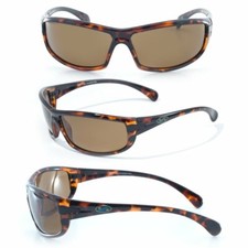 BluWater Polarized Florida 1 Sunglasses Demi Frames Brown Lens by Global Vision