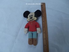 1970's Knickerbocker Stuffed Small Mickey Mouse Walt Disney WDW 6 " inches High