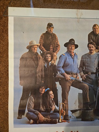 "THE UNDEFEATED" Original 1969 Movie Poster 27"x41' John Wayne, Rock Hudson - Picture 3 of 5