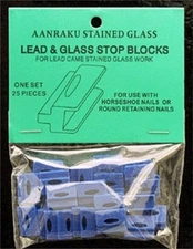 Aanraku Lead Stop Blocks for Stained Glass - Pkg 25
