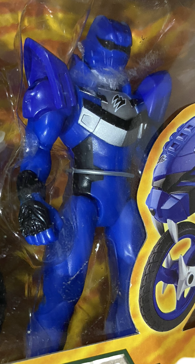 Power Rangers Jungle Fury Blue Jaguar Strike Rider Action Figure