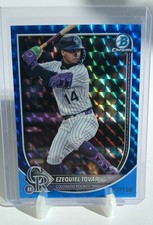 2025 Bowman Chrome - Ezequiel Tovar, Ezequiel Tovar #87 Blue Geometric Refractor