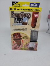 Furniture Feet Small Size Floor Protectors 16-Pack Fits 3/8  1-1/4  Legs