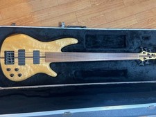 Ibanez Custom 5 String Fretless Bass EMG Pickups Modded