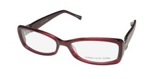 NEW JONES NEW YORK J741 EYEGLASS FRAME RED RECTANGULAR FULL-RIM 52-16-140
