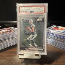 2018 Panini Prizm Rookie Sam Darnold #203 PSA 10 New York Jets Football Card. rookie card picture