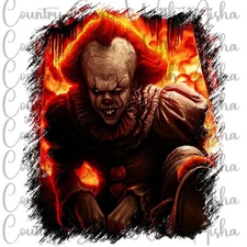 Sublimation Print Halloween Clown Ready To Press Paper Ink Heat Transfer