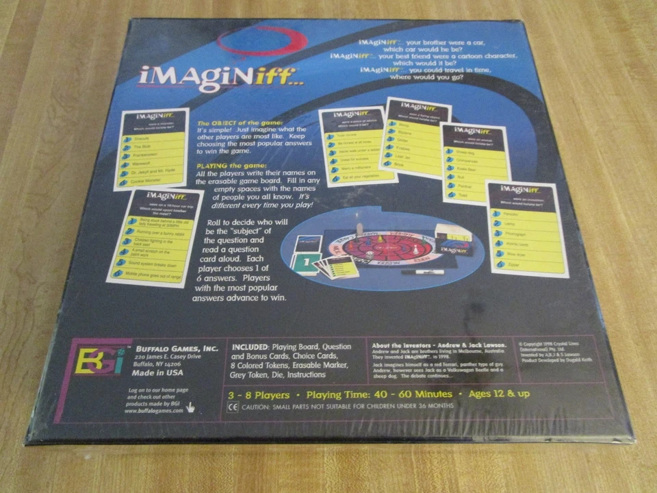 Imaginiff Juego de Mesa Nuevo Precintado 1998 Buffalo Games Edad 12+ Juego de Fiesta Foto 3 de 4