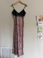 Johnny Was Theodora Tea Length Slip Dress Midnight Rose Size Small NWT