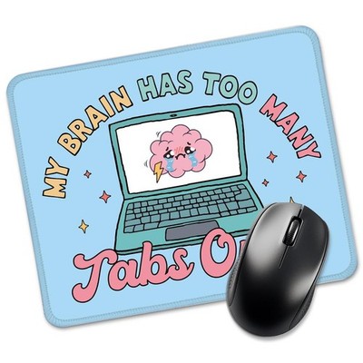 Jog My Brain Has Too Many Tabs Open Rectangular Mouse Mat, Medium, SMP031 