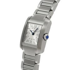 CARTIER Tank Française SM WSTA0065 Ladies Silver Stainless Steel Quartz #W1864 3