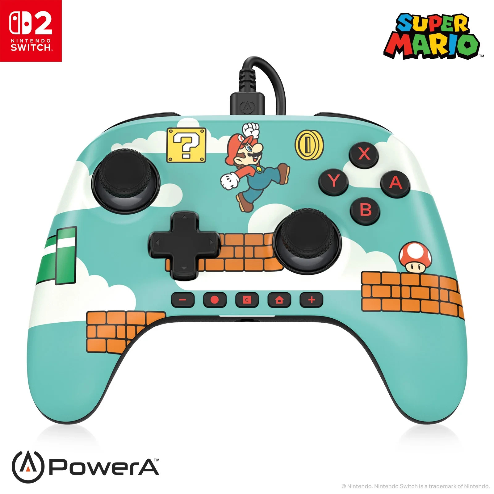 NINTENDO SWITCH 2 WIRED CONTROLLER SUPER MARIO
