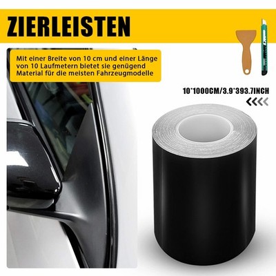 Zierleisten Luftkanäle Folie Oracal 970RA Schwarz Glanz Chrome Delete 10m x 10cm