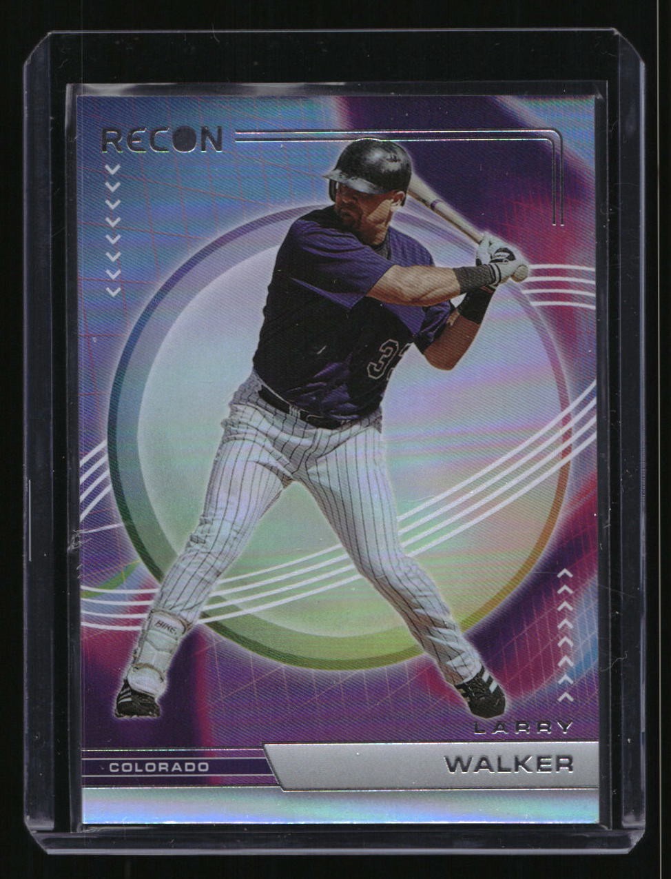 2023 Panini Chronicles - Recon Blue #24 Larry Walker SN #/99