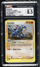 CGC 8.5 Armaldo 1/100 EX Sandstorm Prerelease Holo Swirl Pokemon Card